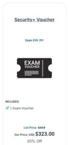 Comptia Security+ Voucher